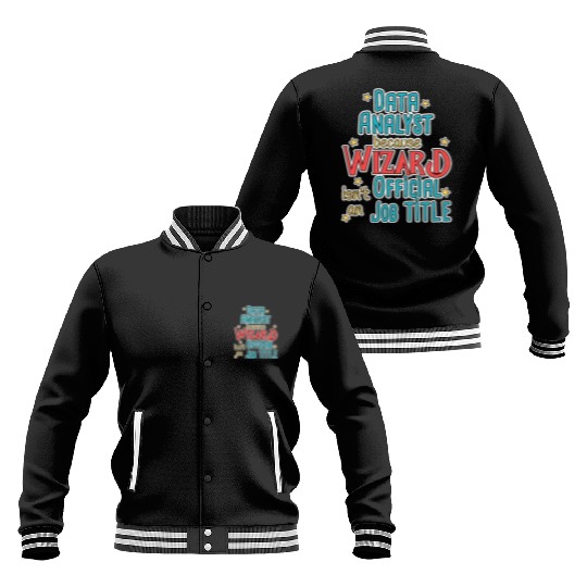 Data Analyst Wizard Data Science Baseball Jackets