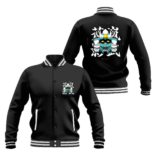 SEKMOLAI - Samurai Teal Baseball Jackets