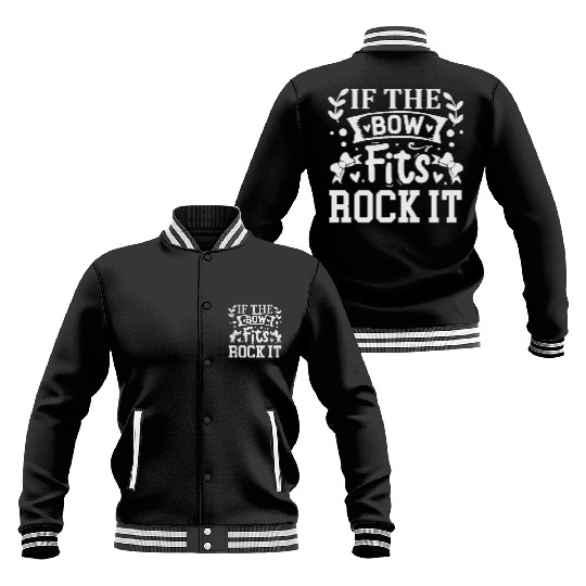 If The Bow Fits Rock It Chef Cooking Baseball Jackets