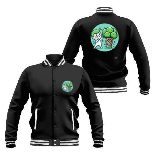 No Broccoli – Funny Anti-Veggie Design Baseball Jackets