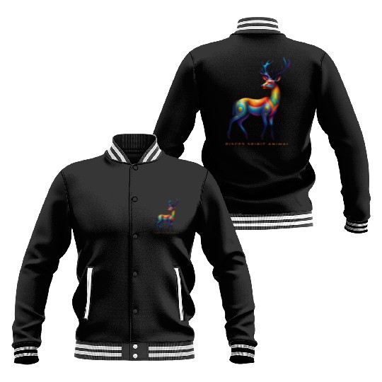 Pisces Spirit Animal Deer Alebrije Baseball Jackets