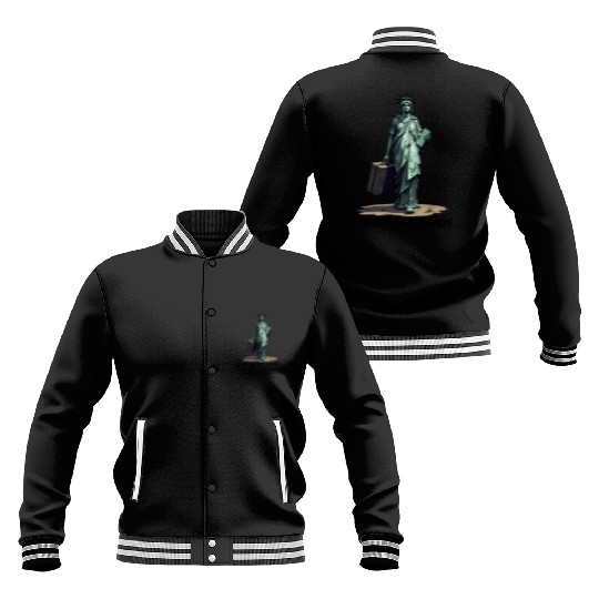 Funny Statue of Liberty USA America Sarcasm Baseball Jackets