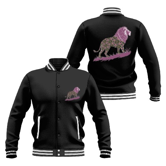 Star of David Pattern 1 Lion of Judah Baseball Jackets