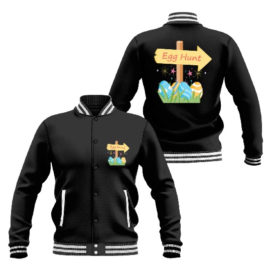 Egg Hunt Adventure – Fun & Festive Easter Apparel Baseball Jackets