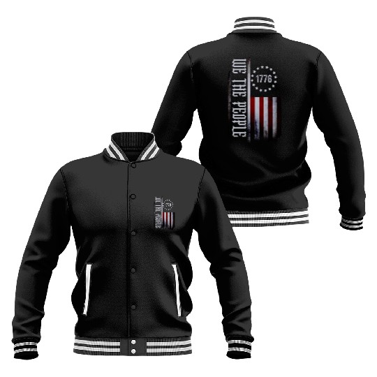 We the People 1776 American Flag USA Baseball Jackets