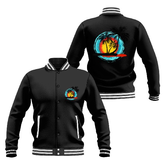 Hello summer paradise on women's premium Baseball Jackets