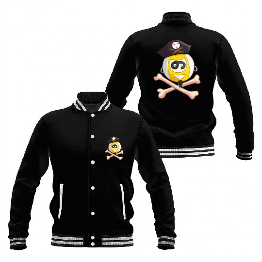 9-Ball Pirate (Jolly Roger style) Baseball Jackets