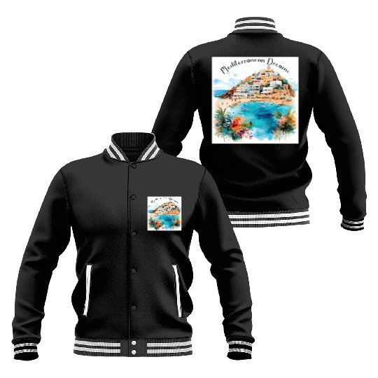 Mediterranean Dreams Baseball Jackets