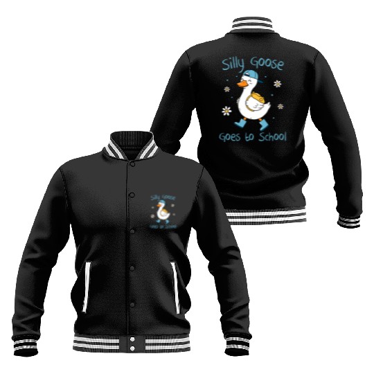 Silly Goose Back to School Funny Baseball Jackets