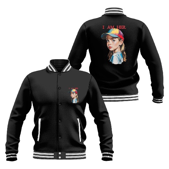 Women Empowerment Courageous Girl Baseball Jackets