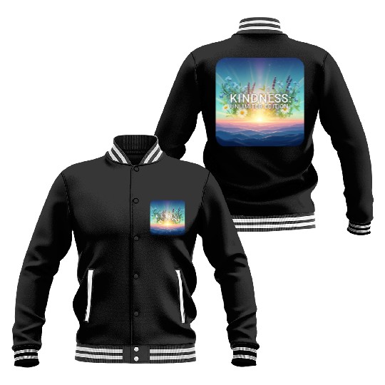 Sunrise Blooms of Kindness  Baseball Jackets