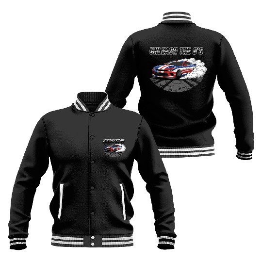 Patriotic American Muscle Car Baseball Jackets