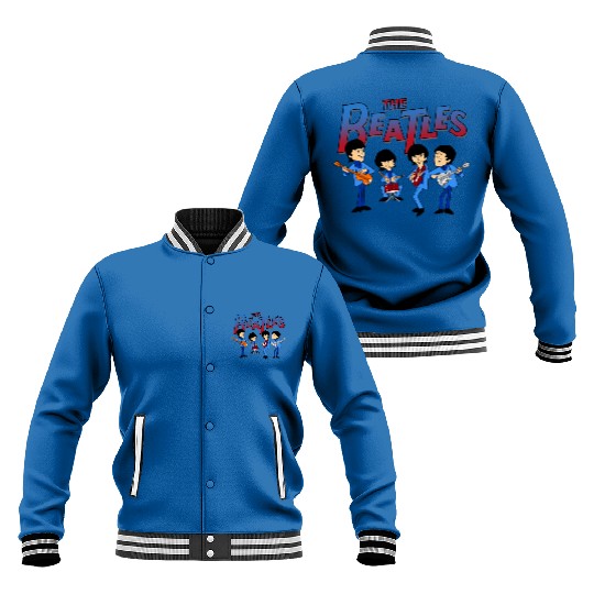 THE BEATLES SATURDAY MORNING CARTOON Baseball Jackets version 3