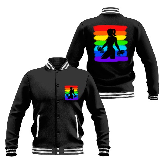 Fitness - Gym - Workout - Woman - Colorful Baseball Jackets