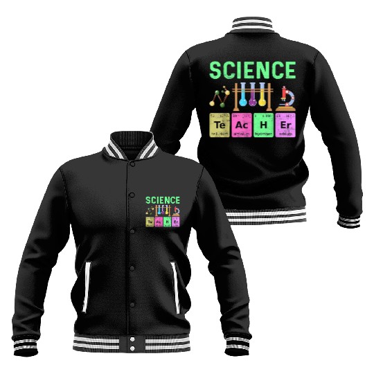 Science Teacher Chemist Physicist Vintage Baseball Jackets