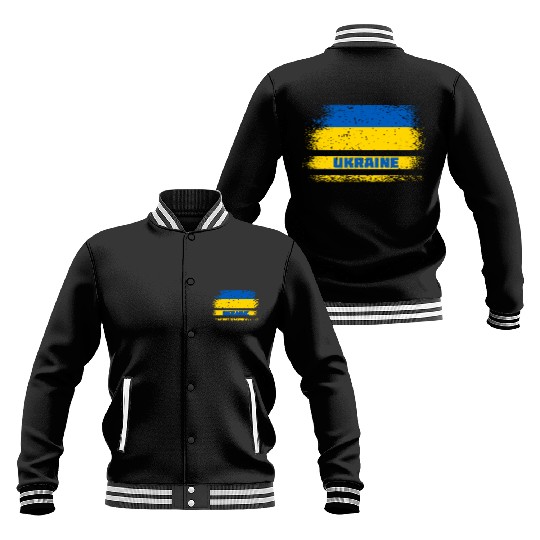 Ukraine vintage flag Baseball Jackets