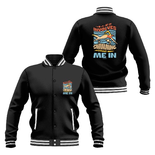 Swimming lifeguard swimming course outdoor pool gi Baseball Jackets