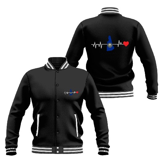 New Hampshire Heartbeat Gift Baseball Jackets