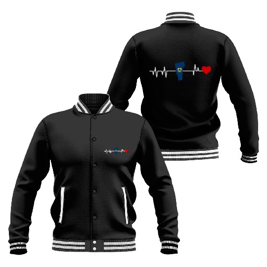 Vermont Heartbeat Gift Baseball Jackets