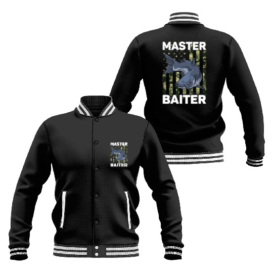 Master Baiter - Wels Catfish Hunter Baseball Jackets