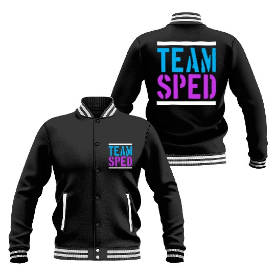 Special Education Teacher Team Sped Baseball Jackets
