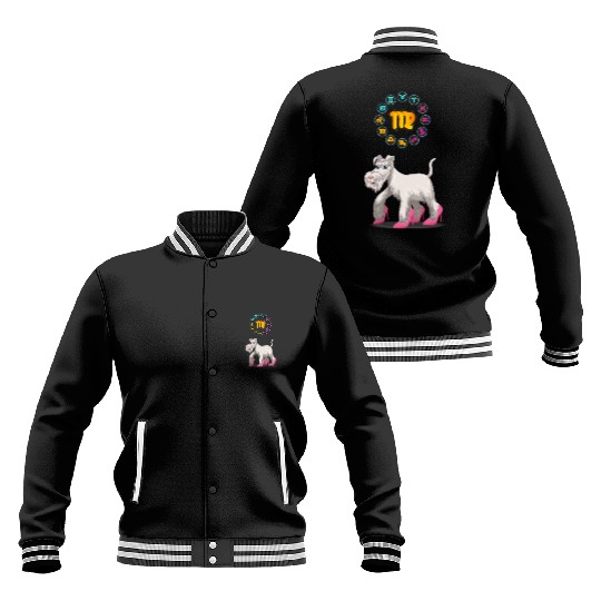 Funny Dog Lover Horoscope Virgo Zodiac Sign Cool Baseball Jackets