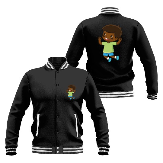 boy jumps school enrollment joy kindergarten boys Baseball Jackets