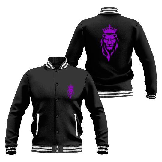 LION LILAC Baseball Jackets
