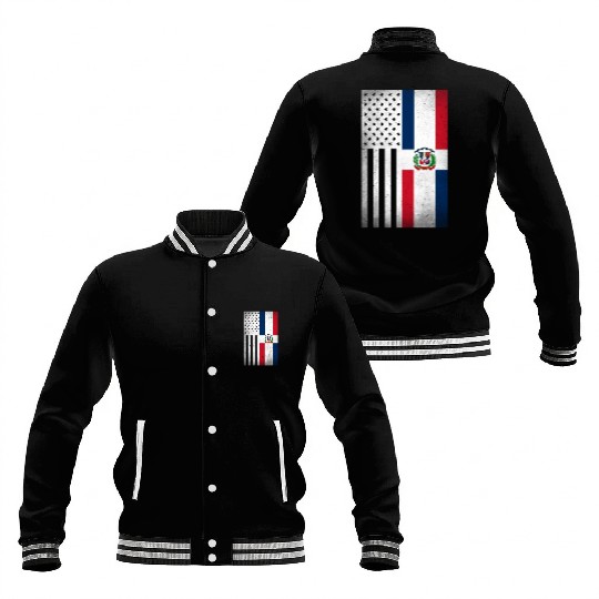Dominican Republic Design for Dominican Americans Baseball Jackets