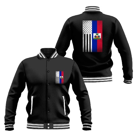 Haiti Design for proud Haitian Americans Baseball Jackets