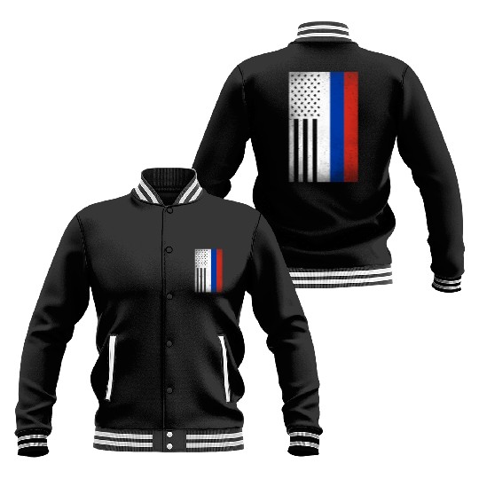 Russia Design for proud Russian Americans Baseball Jackets