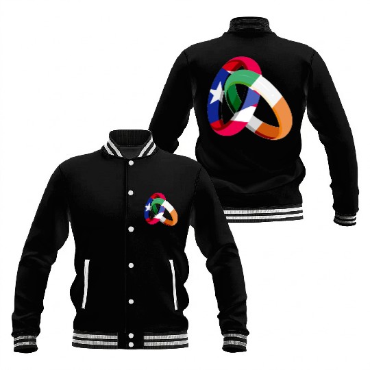 Puerto Rico Flag Ireland Ring Marriage Wedding Baseball Jackets