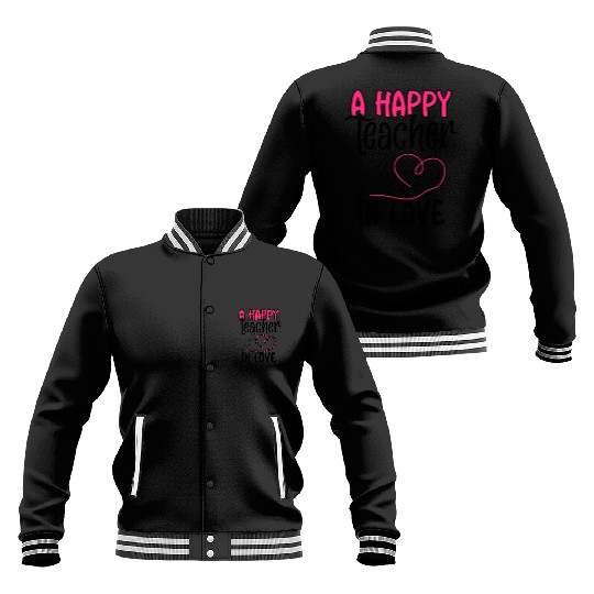 A happy teacher in love Baseball Jackets