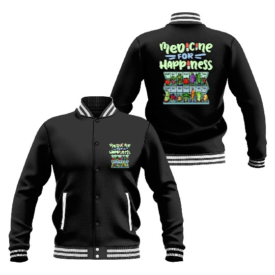 Medicine For Happiness Vegetable Dose Daily Baseball Jackets