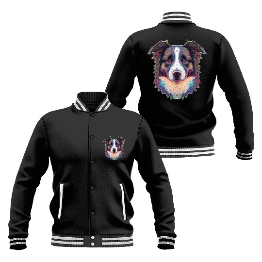 Border Collie Fantasy Dog Baseball Jackets