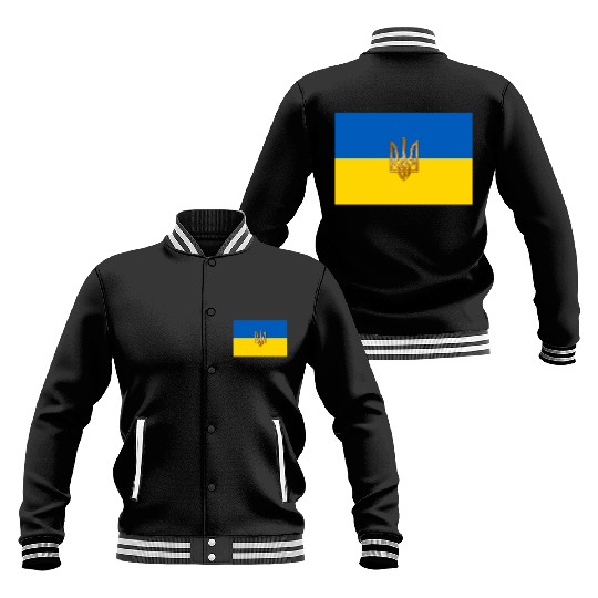 Flag of Ukraine Baseball Jackets
