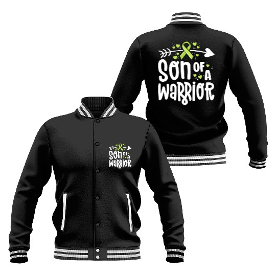 Son Of A Warrior Lymphoma Cancer Awareness Family Baseball Jackets