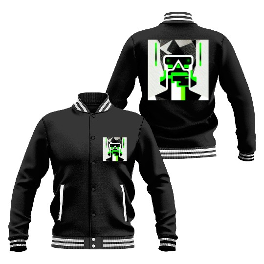 Cyberpunk Inspired Green Theme KeyLead Baseball Jackets