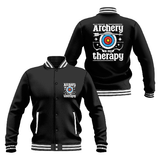 Archery is my therapy Baseball Jackets