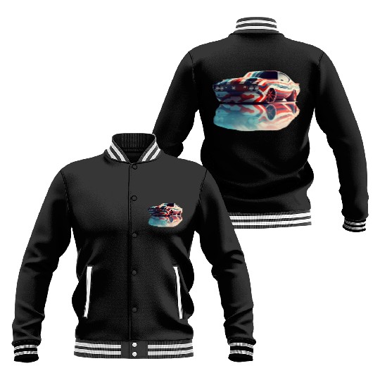American pride and raw horsepower Baseball Jackets