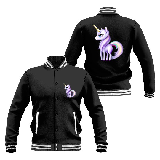 Pretty Unicorn Baseball Jackets