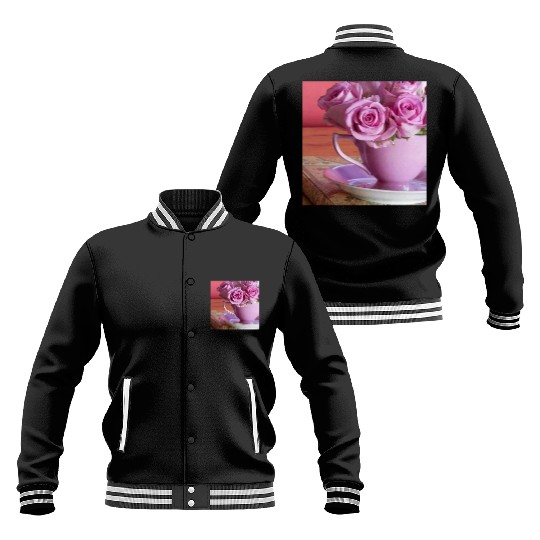 Beautiful Floral print Baseball Jackets