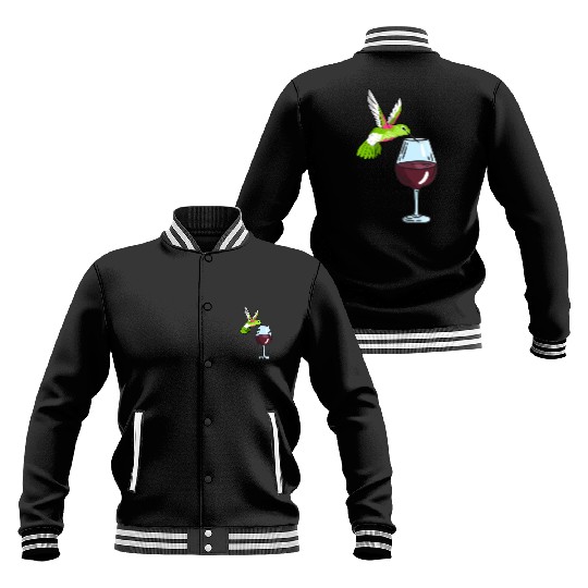 Hummingbird Drinking Wine Birdwatching Hummingbird Baseball Jackets