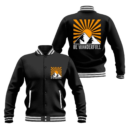 Wanderfull Hiker Mountain fan Wanderlust Mountains Baseball Jackets