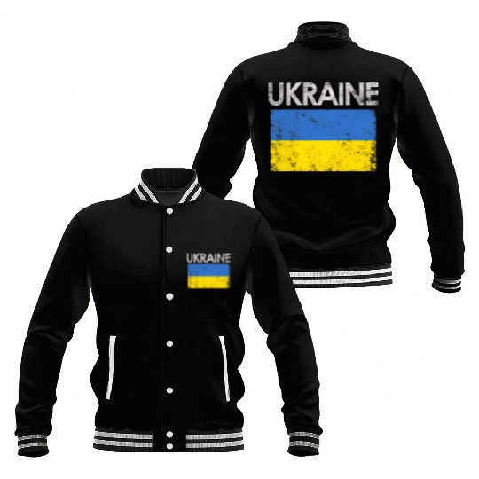 Ukraine Ukrainian Flag Pride Baseball Jackets