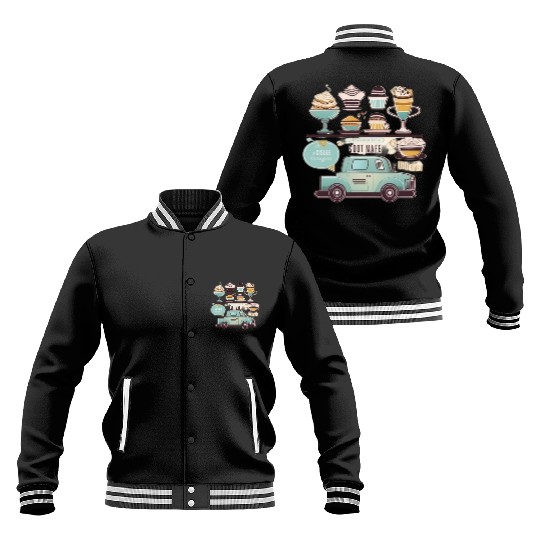 Pastries and bakery: a delicious combination Baseball Jackets