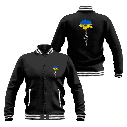 Ukraine Flag Sunflower Ukrainian Support Ukraine Baseball Jackets