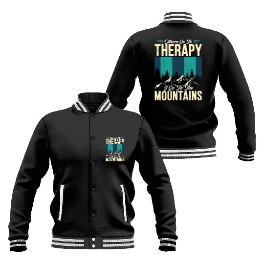 Mountain love Therapy Mountains Wanderlust Baseball Jackets