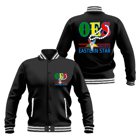 Oes Star Necklace Order Of The Eastern Star Baseball Jackets