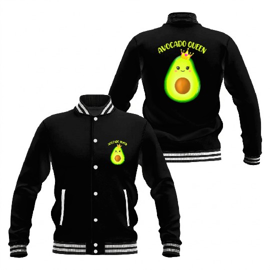 Avocado Vegan Queen Tiara Crown Wos Baseball Jackets